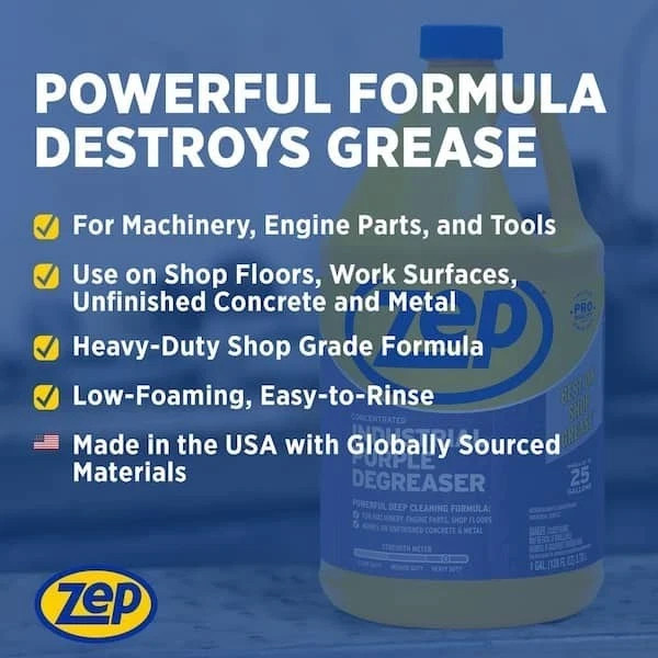 Zep Industrial Purple Cleaner Degreaser Concentrate