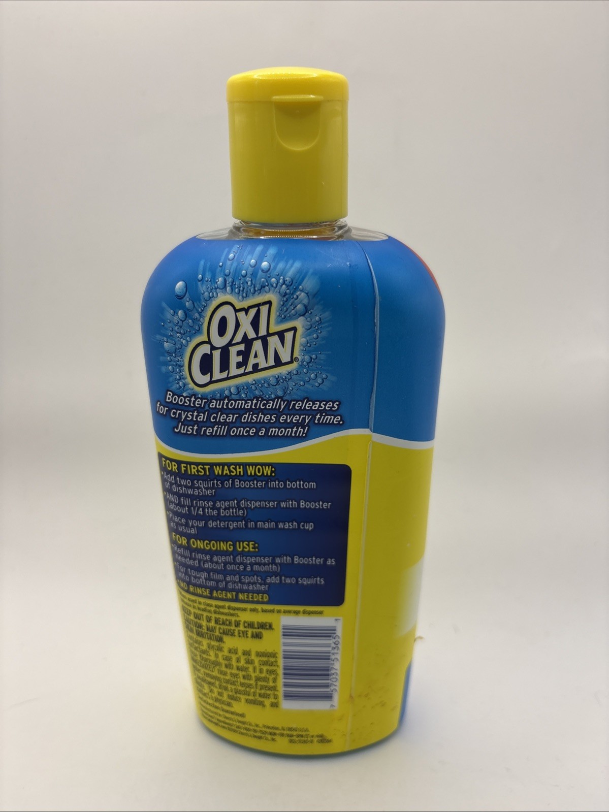 Oxi Clean Dishwashing Booster Crystal Clear Value Size 125 Loads 13 Oz New Open