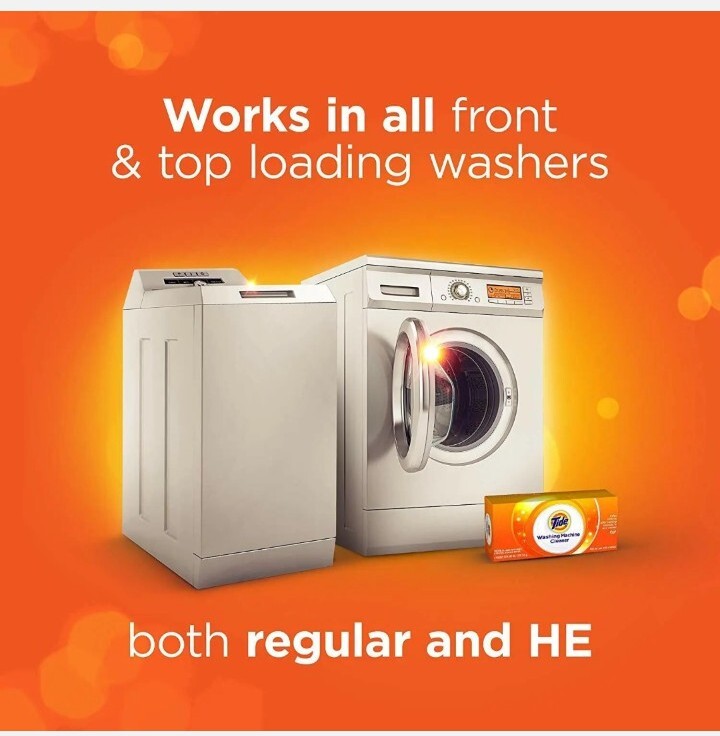 Tide Washing Machine Cleaner for High Efficiency washers 7 sealed packages.