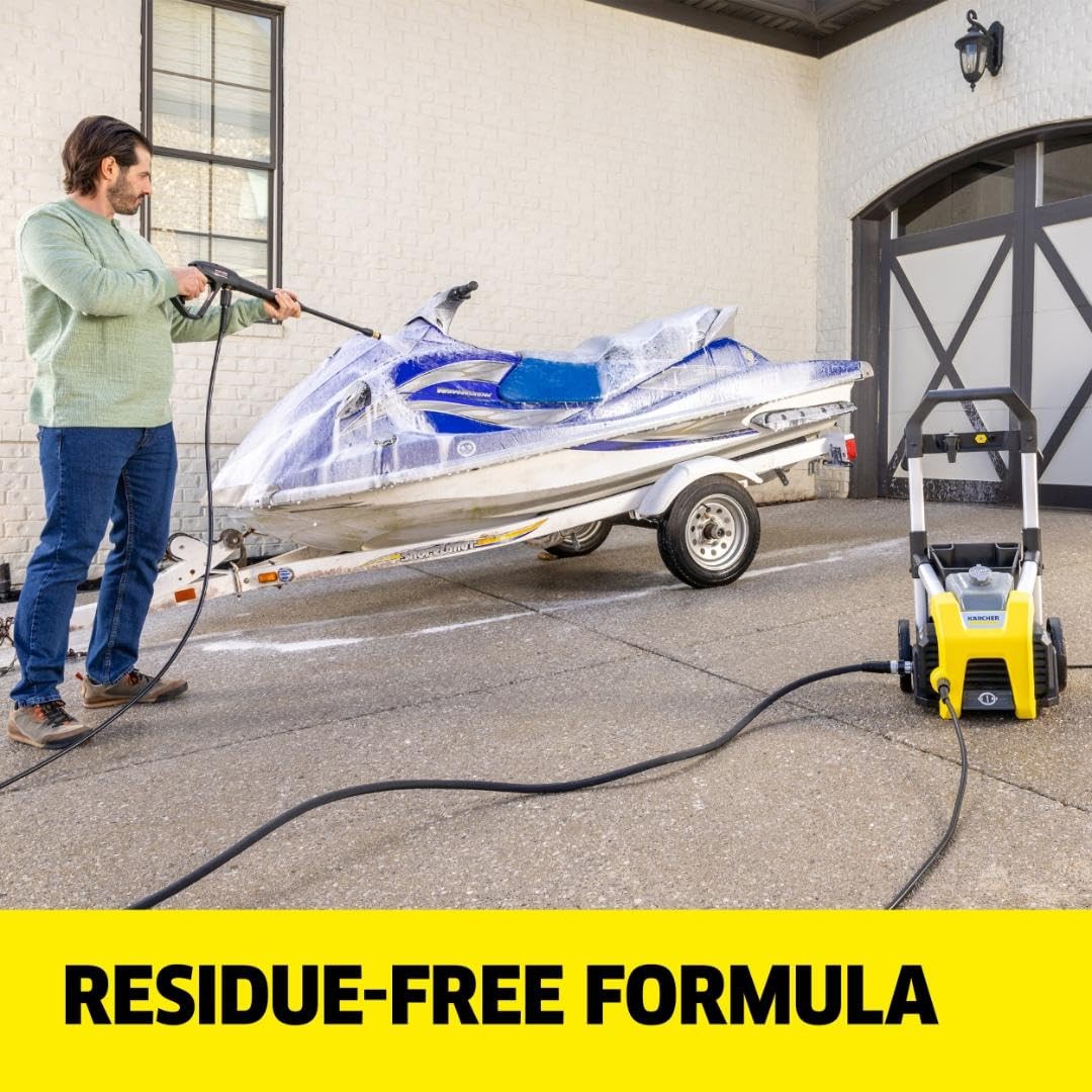 Kärcher Vehicle Wash and Wax, Pressure Washer Detergent, Cleans Cars, Bikes, …