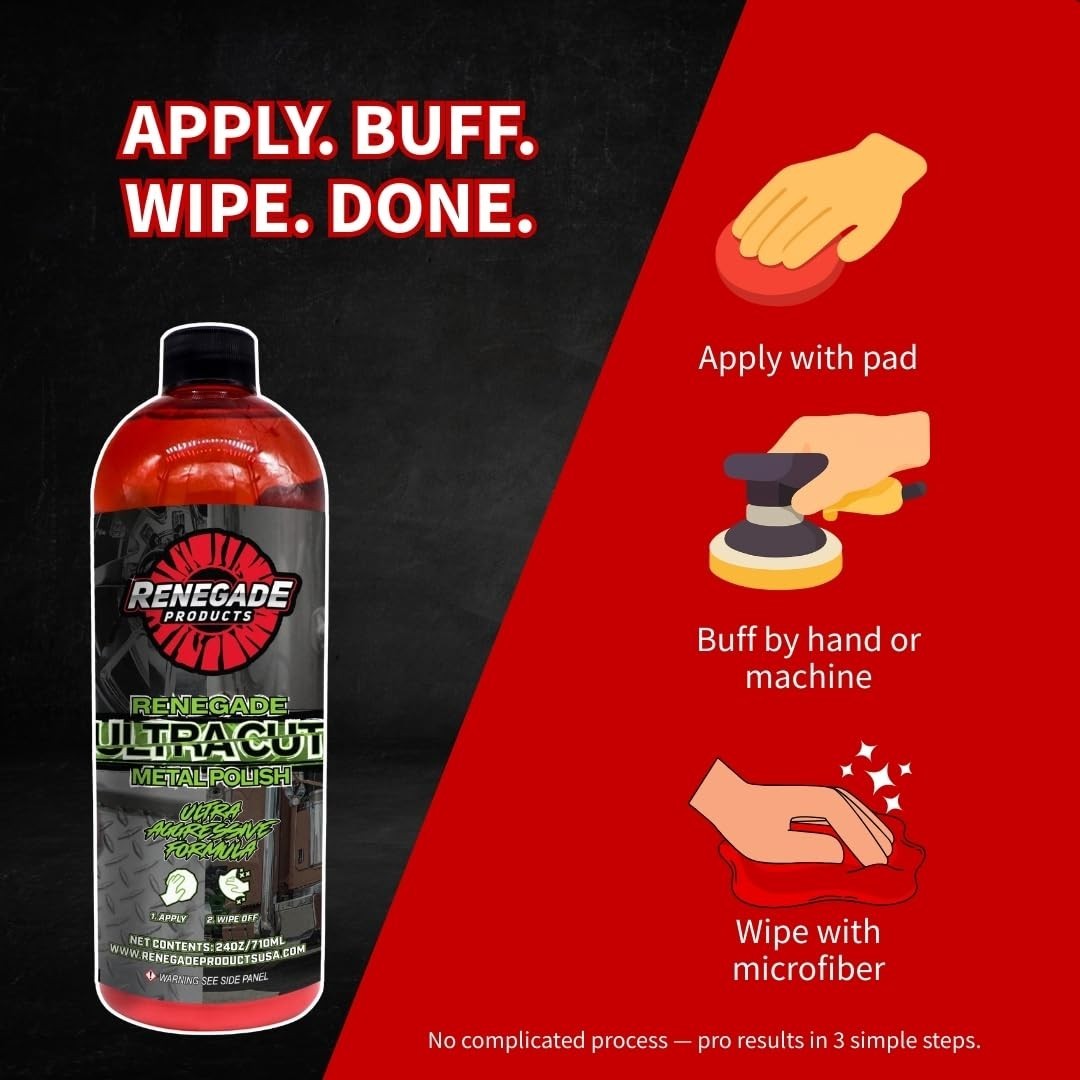 Ultra Cut Metal Polish 24 Oz – Aggressive Formula for Aluminum & Stainless Steel