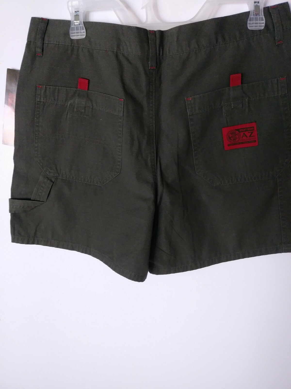 ARIZONA UTILITY WEAR SHORT PANTS 100% COTTON ORIGINAL FIT OLIVE SIZE 13 NWT JCPC