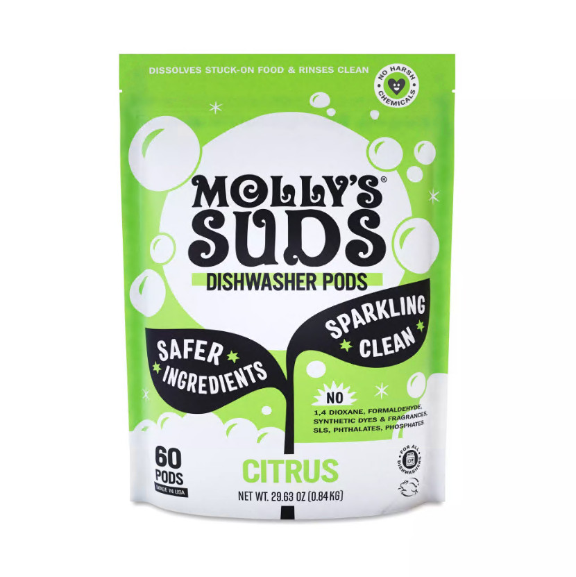 Molly’s Suds Dishwasher Detergent Pods Citrus 60 pods – 29.63 oz (0.84 kg)