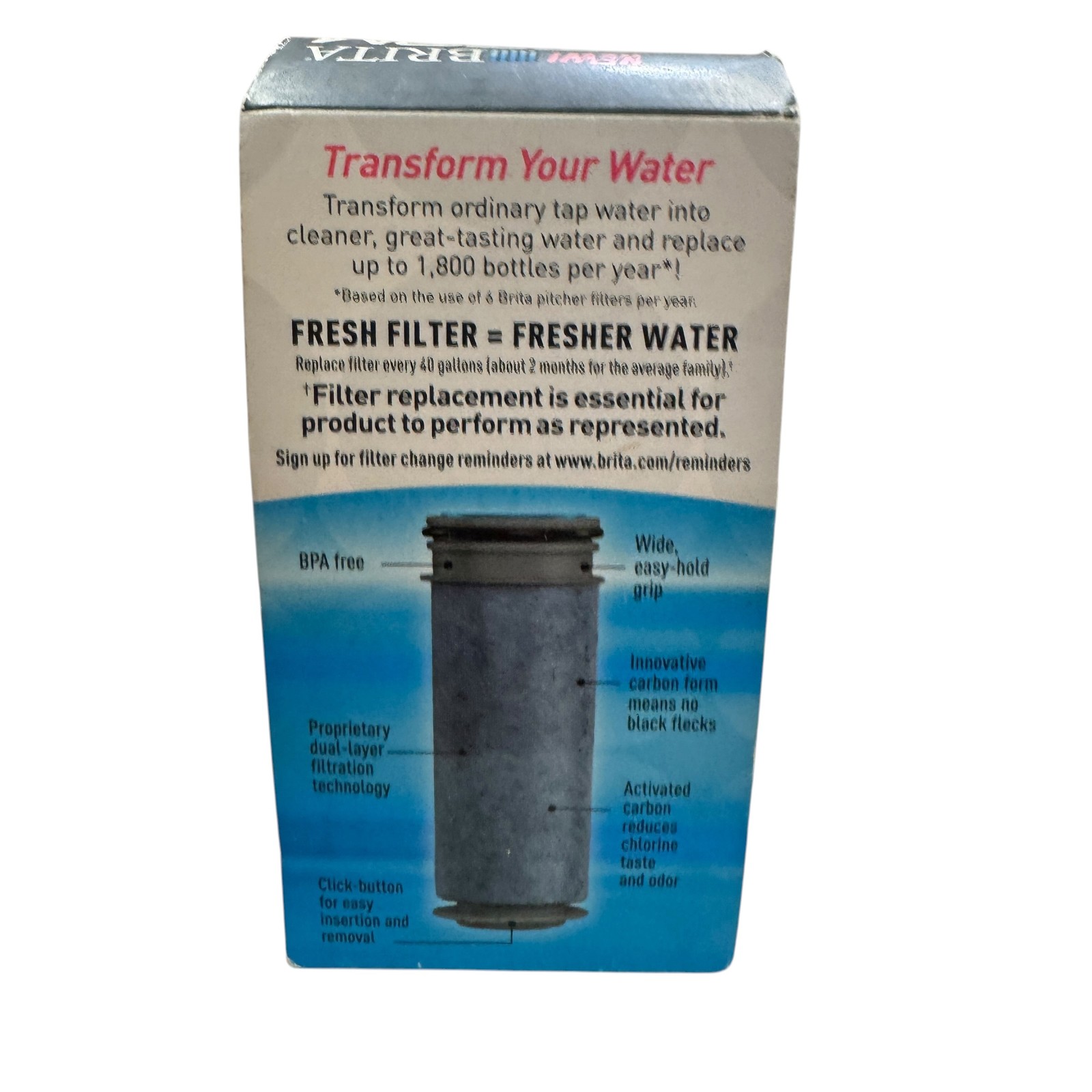 NEW Brita Stream Filter-As-You-Pour Pitcher Replacement Water Filter 1 Pack NSF