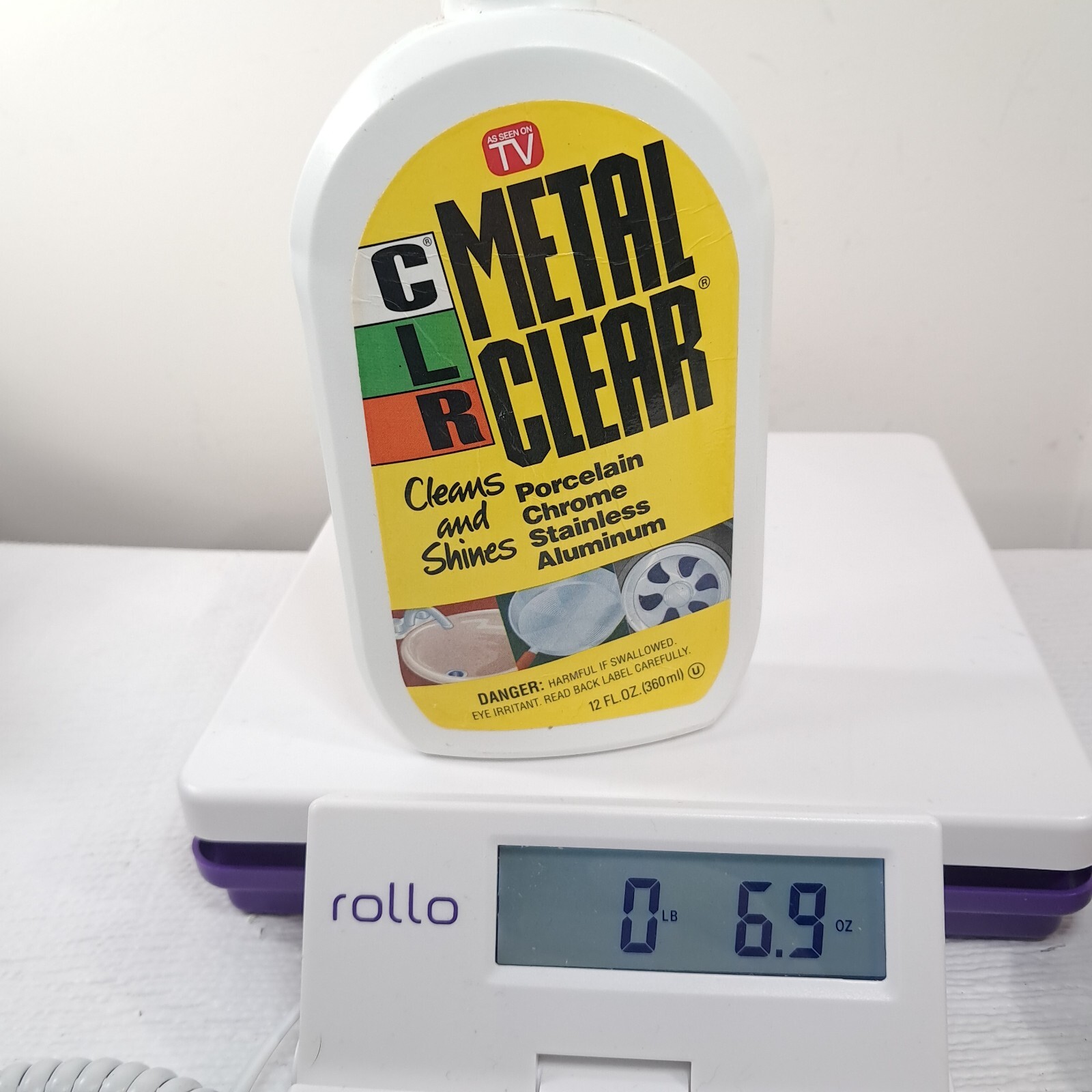 CLR Metal Clear Cleans Shines Porcelain Chrome Stainless Aluminum cleaner 12 oz