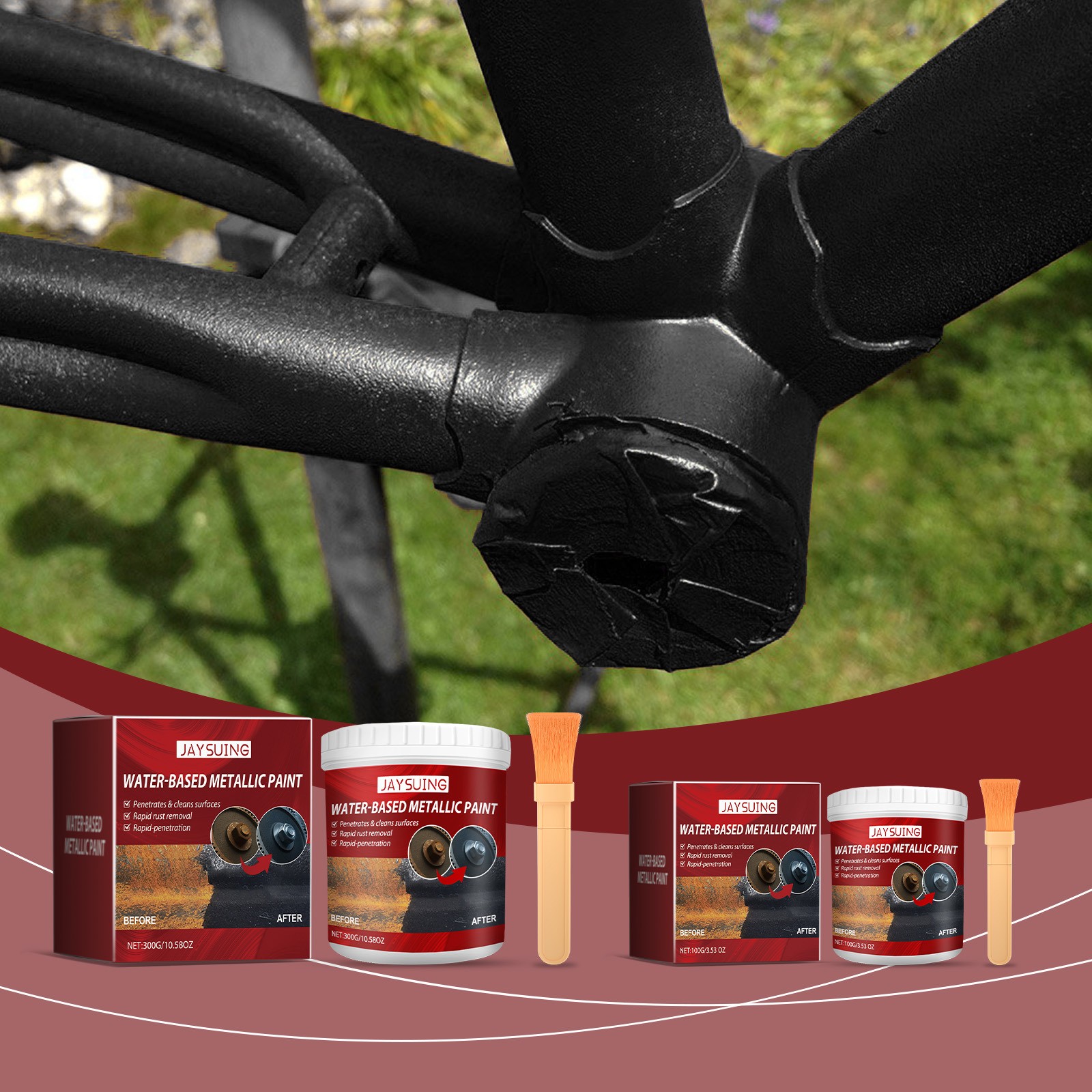 Radiator Anti Corrosion Primer – 300g Metal Paint Anti Rust Renovation 🧼