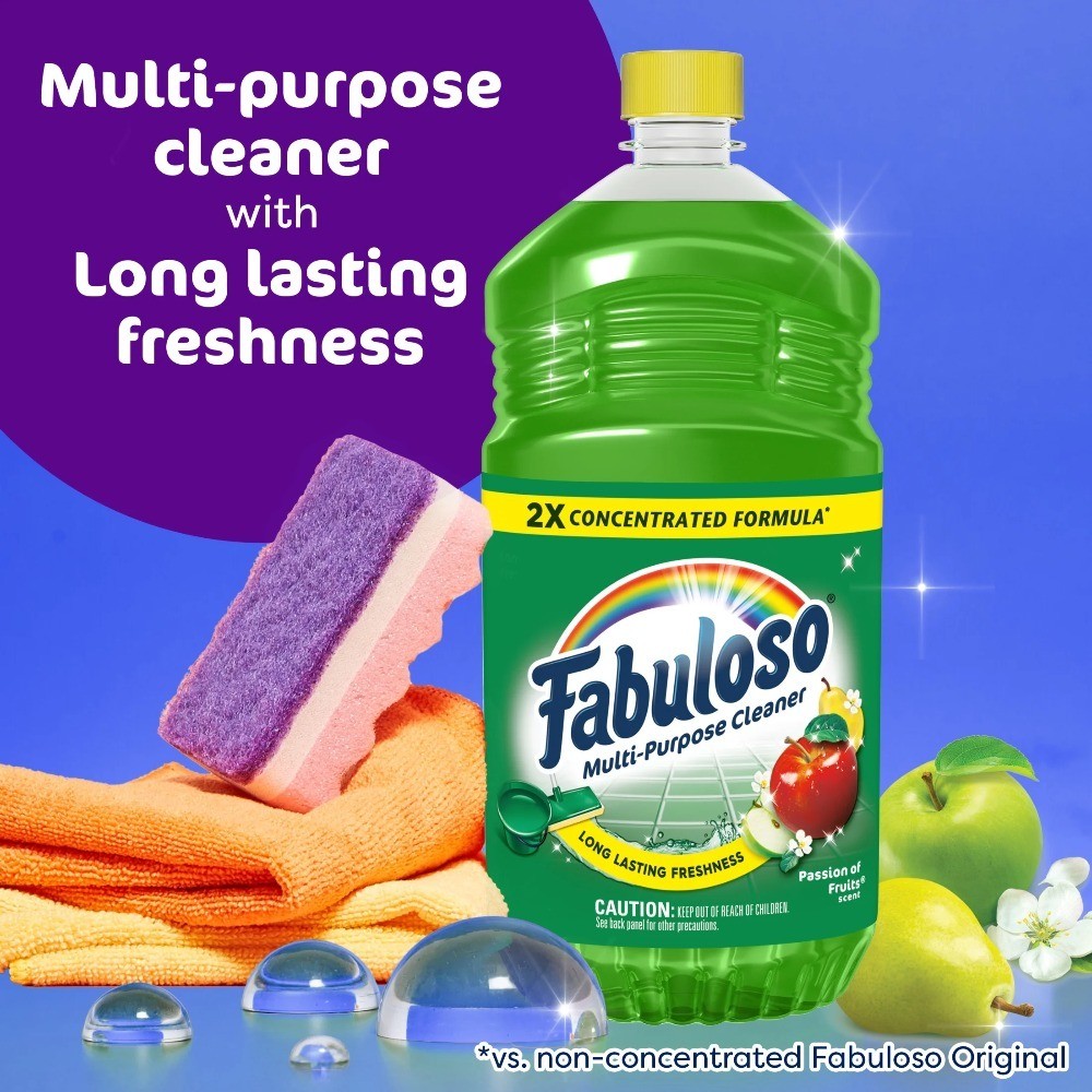 Multi-Purpose Cleaner Concentrate for Floors No Rinse Needed Passion of Fruits