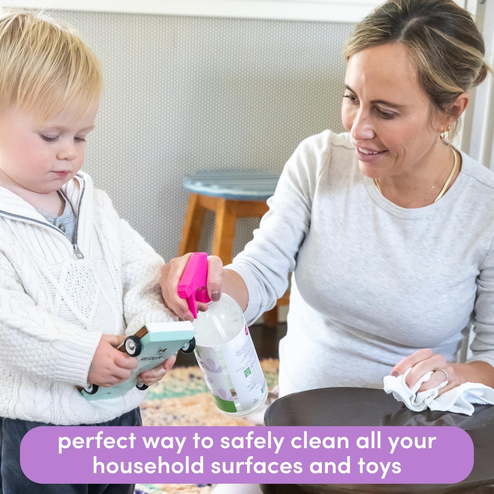 Dapple Baby All Purpose Cleaning Spray, Hypoallergenic for Toys, High Chairs,…