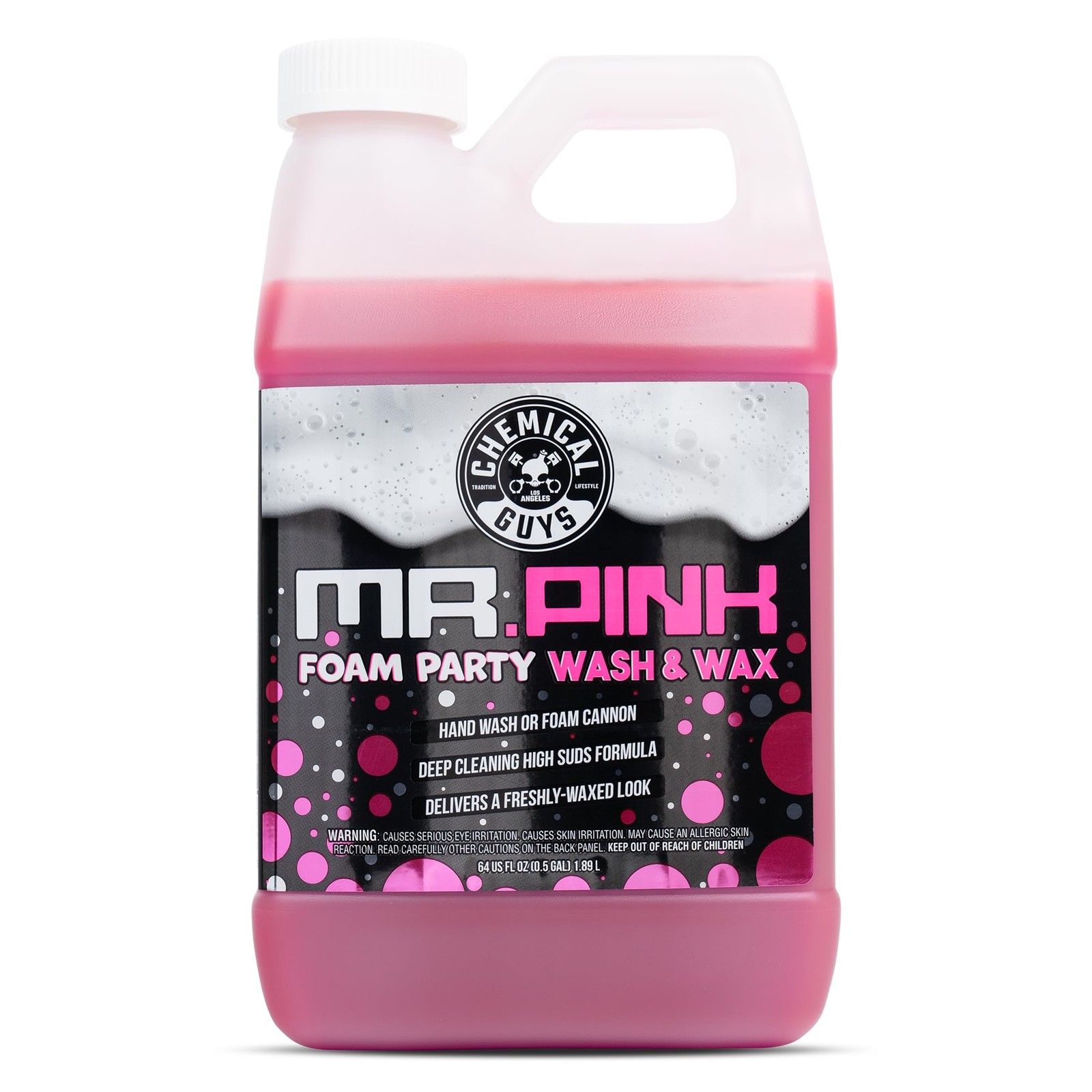 High Foam Car Wash Soap Wax 64oz Tangerine Scent Safe Paint Truck RV