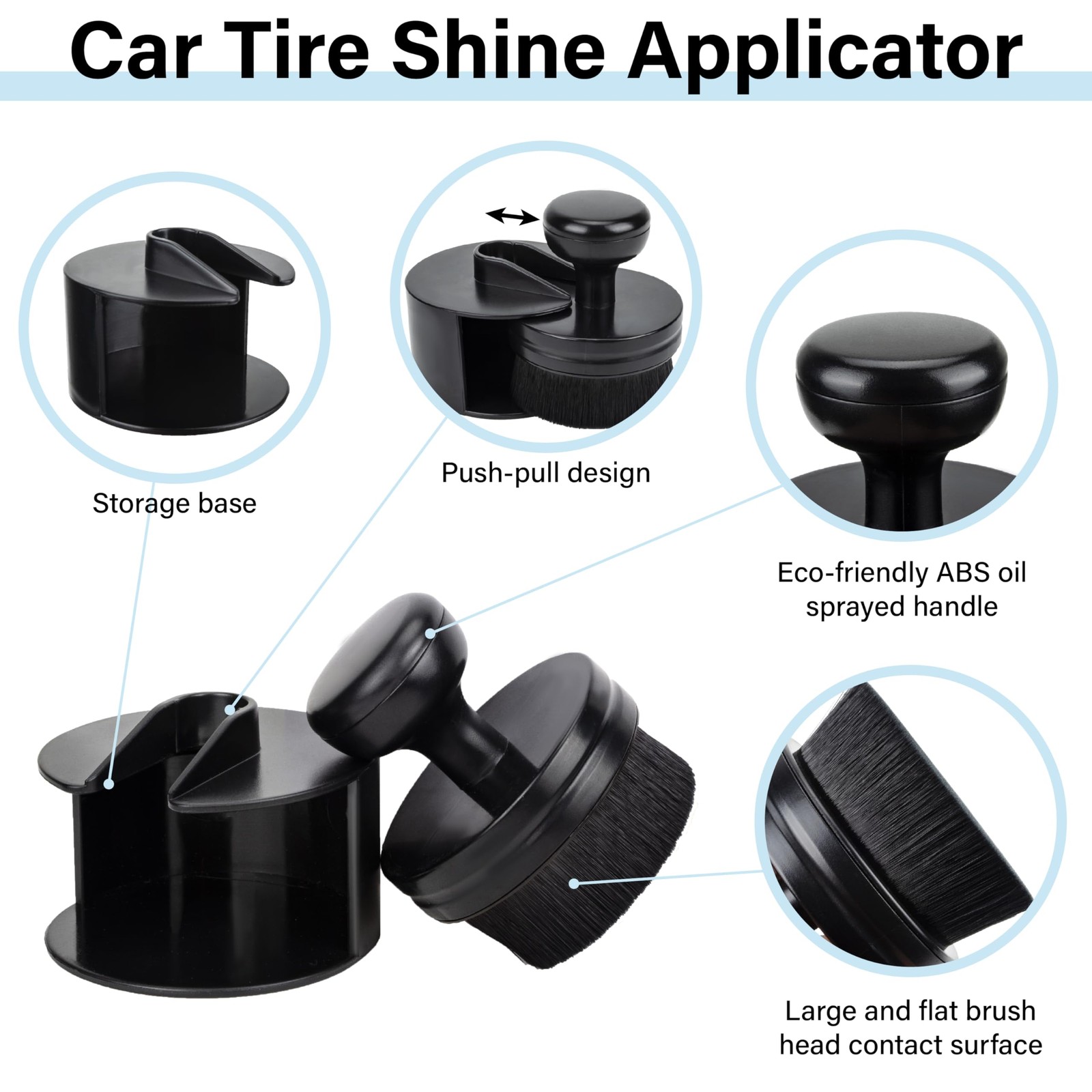 Tire Shine Applicator Brush, Tire Shine Brushes, Tire Dressing Brush Applicat…