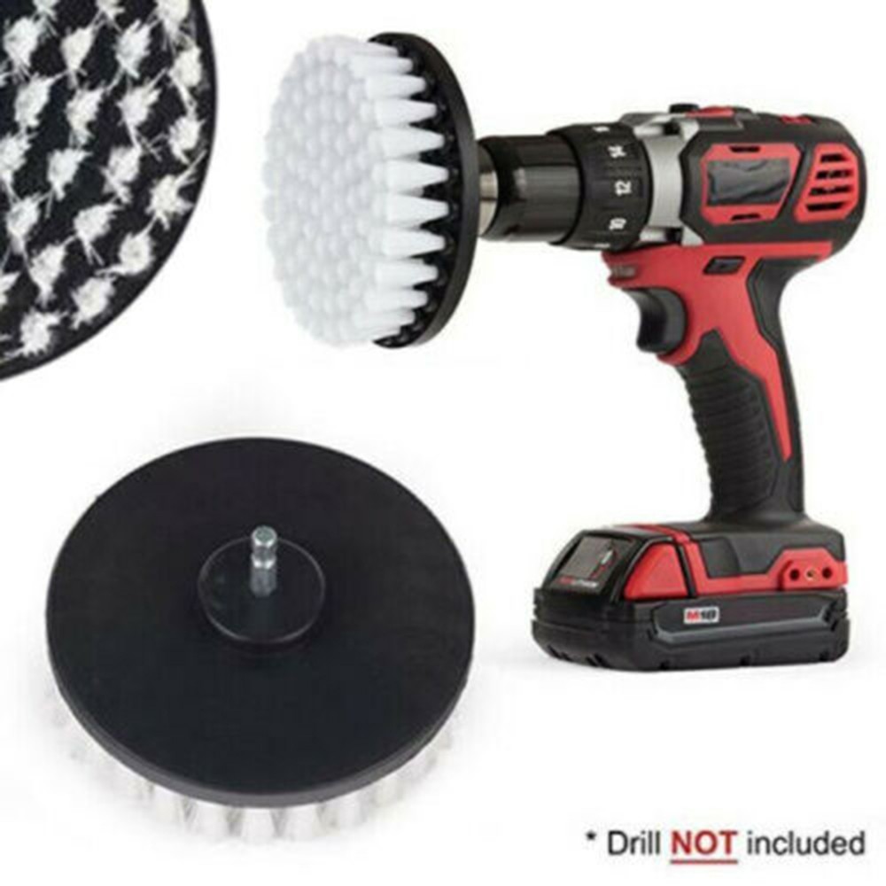 4in Electric Drill Brush For Carpet for TILE Leather Upholstery Cleaning