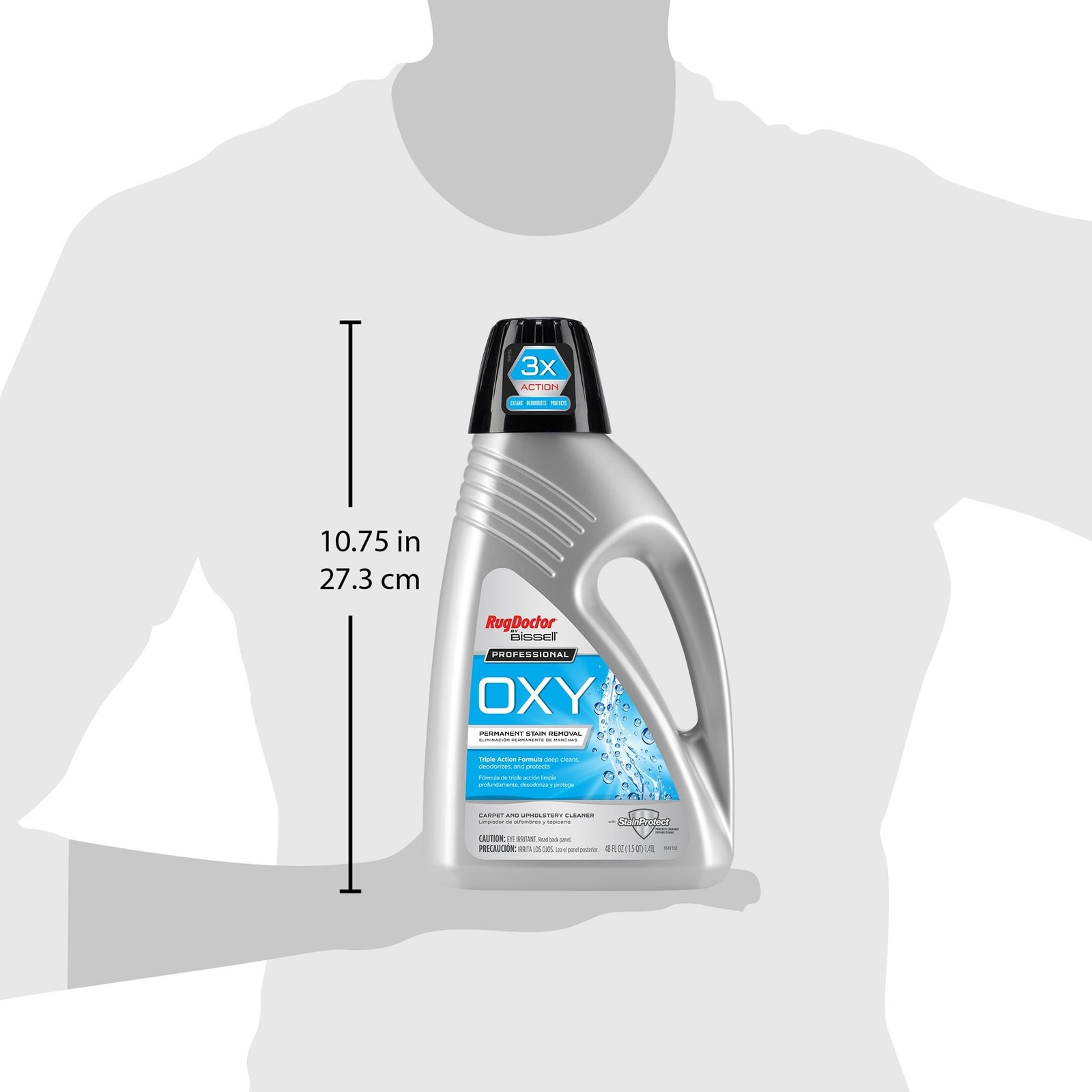 Professional Triple Action Oxy Deep Carpet Cleaner 48oz for Stains & Odors