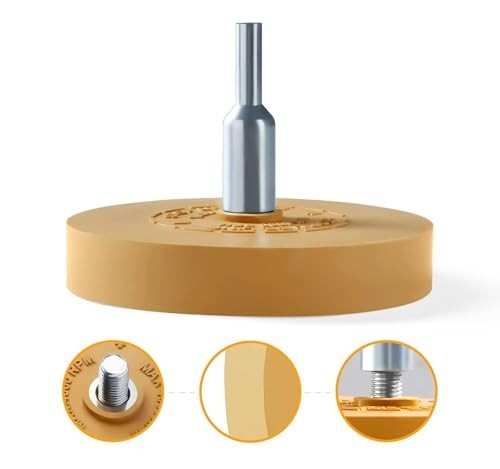 2 Pack Decal Remover Eraser Wheel Rubber Eraser Wheel for Drill Removes Car Stri