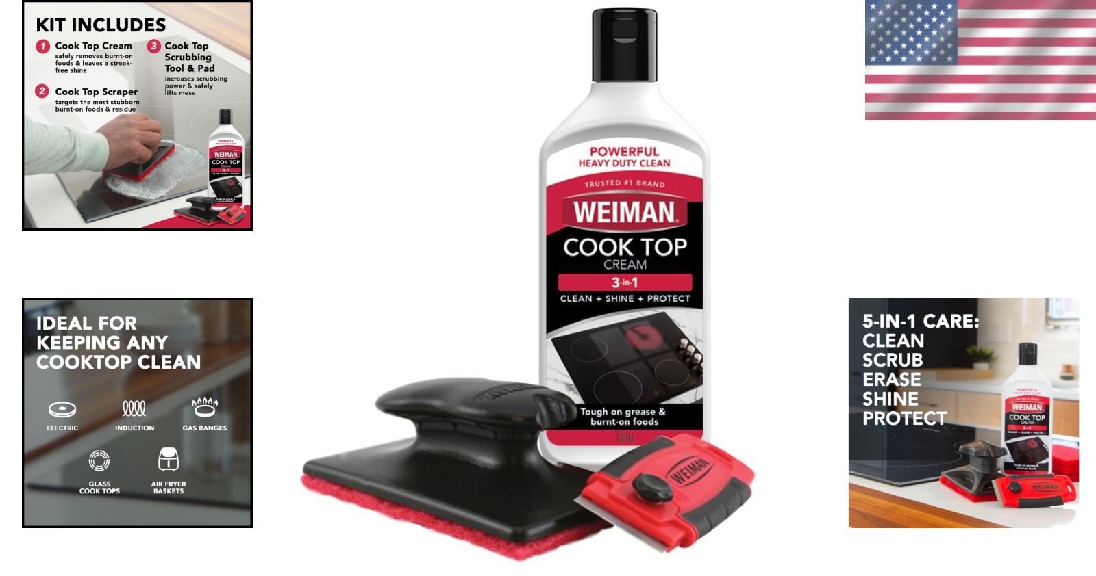 Effortless Shine: 10 oz Cooktop & Stove Cleaner for Gas and Electric Ranges