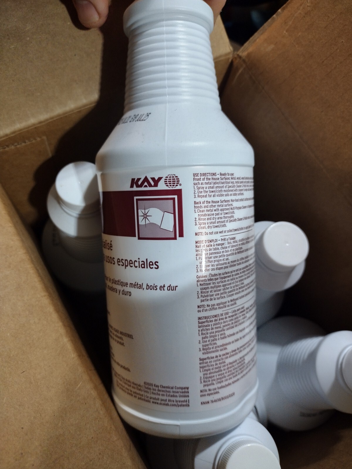 Kay ECOLAB Specialty Cleaner & Polish 1 Quart – EX 07/25 – LOT of 2