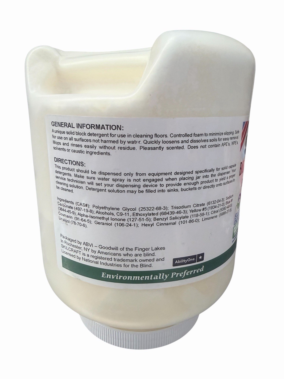 SKILCRAFT Bio+ Floor Cleaner 5 Lb Bottle
