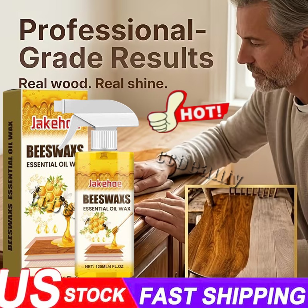 Beeswax Spray Essential Oil Wax,Multi-Purpose Furniture Polish,WoodCare Spray