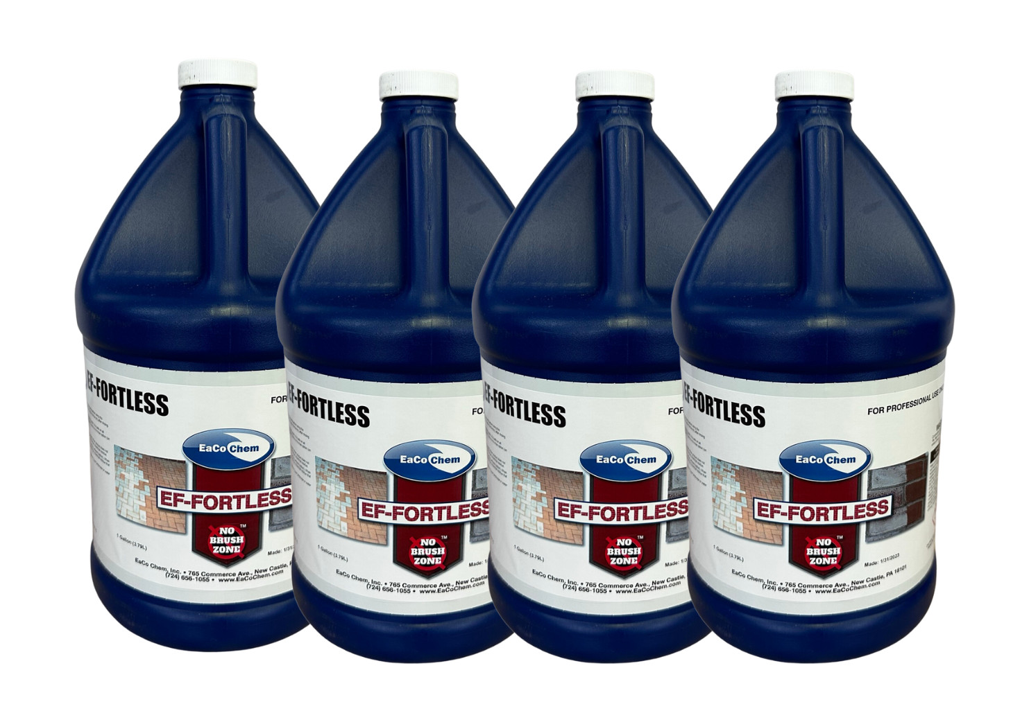 EaCo Chem EF-Fortless – 4 Gallon Case – Remove Powdery Efflorescence