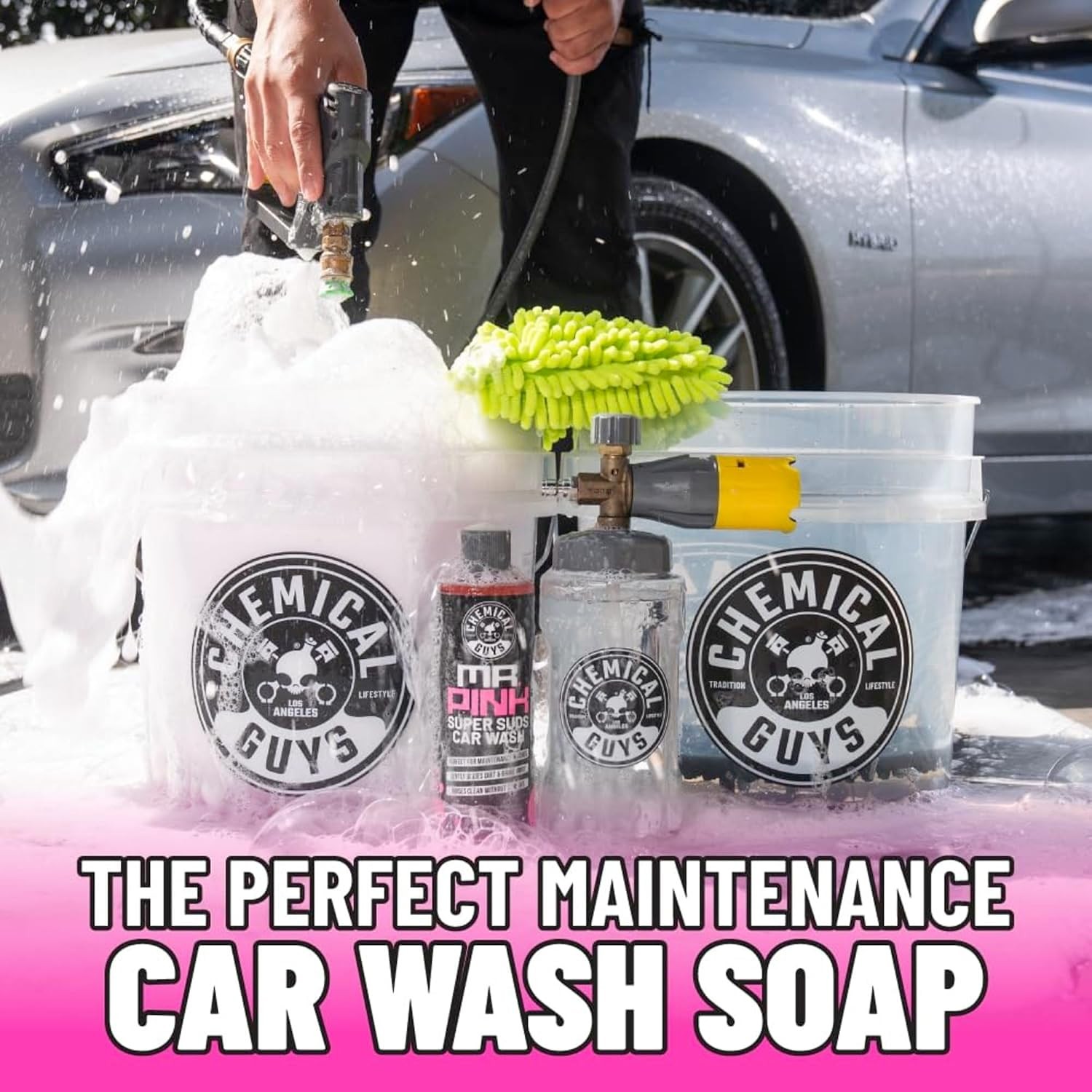 Chemical Guys Super Suds Foaming Car Wash Soap 128 oz Car Wash Detergent