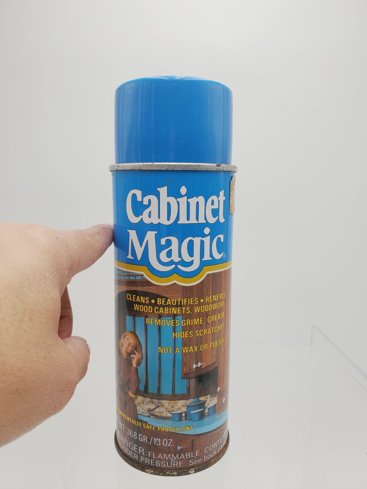 Lot Of 2 Vintage Orginal Cabinet Magic Wood Cleaner 13oz Aerosol