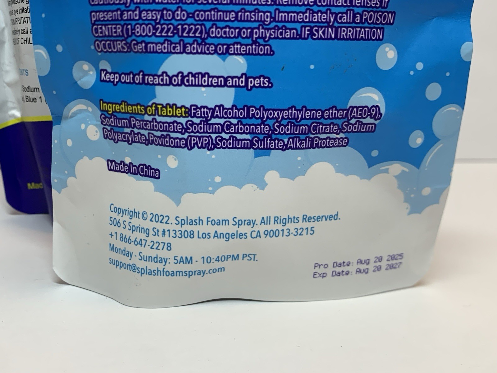 LOT Splash Toilet Cleaner Foaming Dissolve Septic Safe 400g + Cleaning Tablets