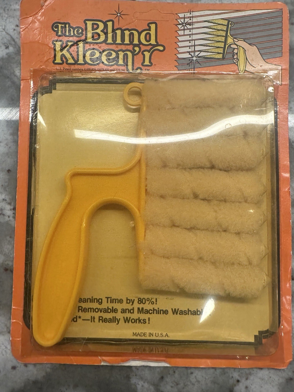 NOS Vintage 1983 Empire Brushes Inc The Blind Kleen’r Cleans Blinds Fast & Easy