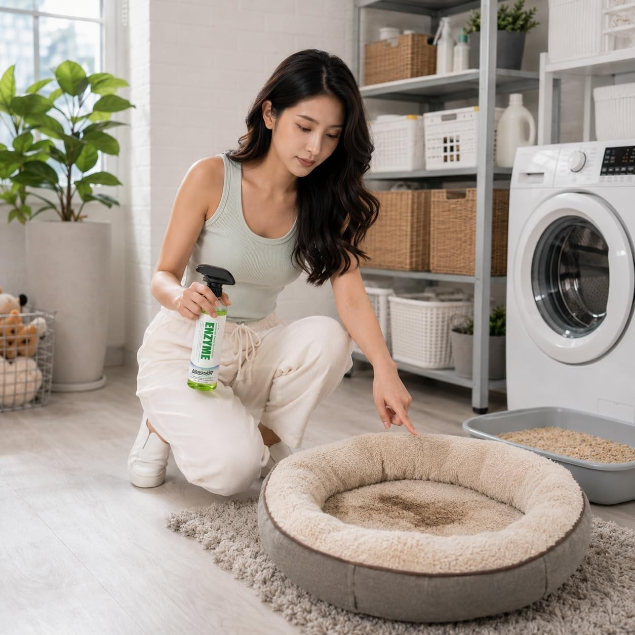 ENZYME Multi-Purpose Cleaner & Odor Eliminator 16 Oz. – Removes Complex Organ…