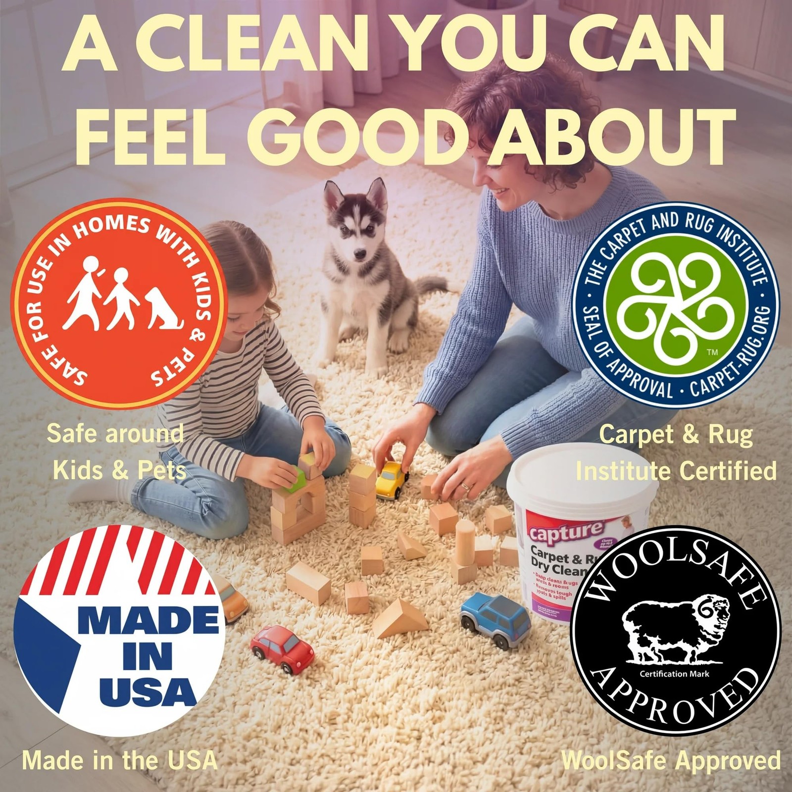 Carpet & Rug Dry Cleaner Carpet Deodorizer & Freshener Powder Pet Odor Elimi…