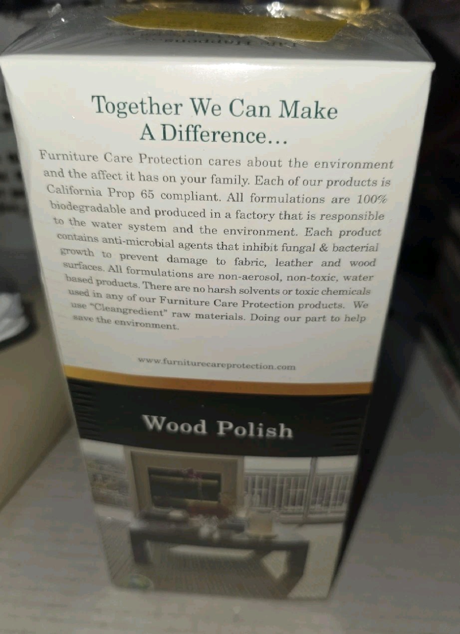 FCP Furniture Care Kit, Leather, Fabric, &Wood Cleaner Factory Sealed Box.