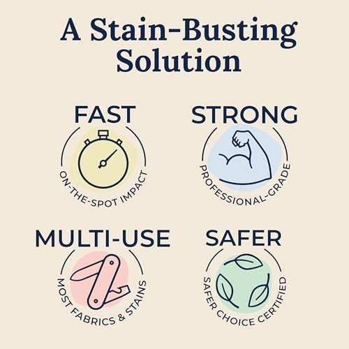 Messy Eater Stain Remover Spray & Refill Pouch – 16oz Each, Tough on Stains