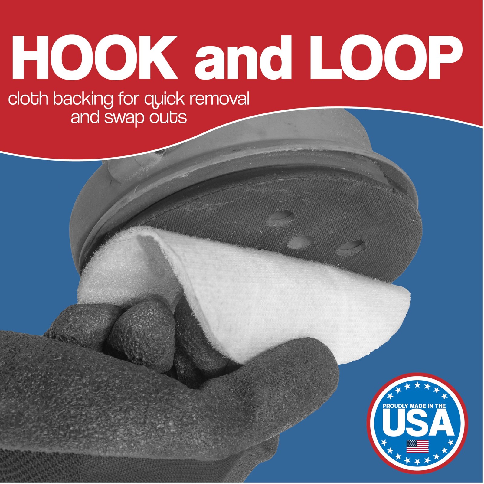 5″ Non-Scratch Polishing Pad Hook & Loop Non-Woven Discs, Non-Abrasive Finish…