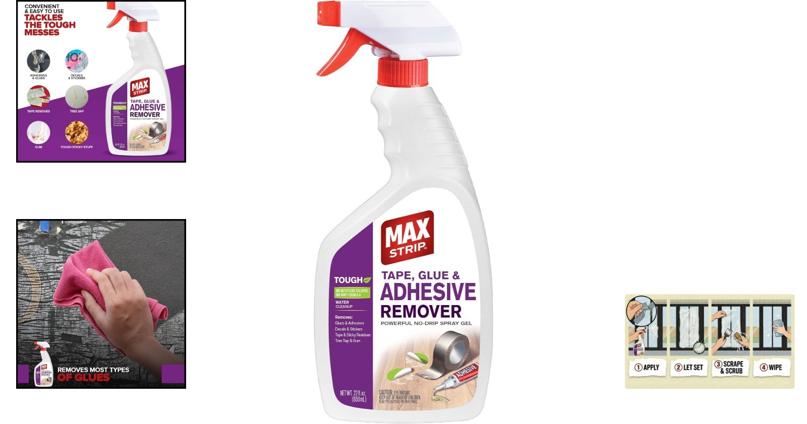 Tape, Glue & Adhesive Remover 22oz | Fast-Acting | Removes All Kinds of Glues…