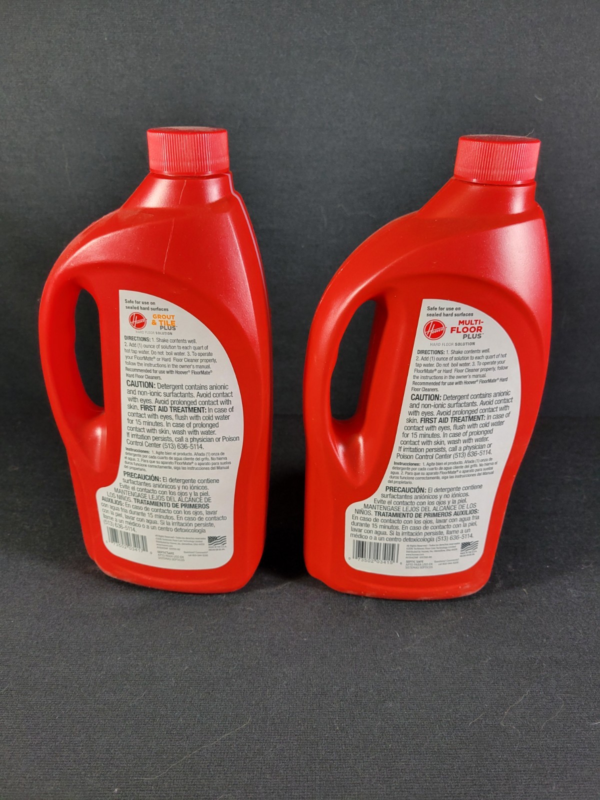 Partial Hoover Grout & Tile & Multi Floor Solution Fresh Linen Scent 32 OZ