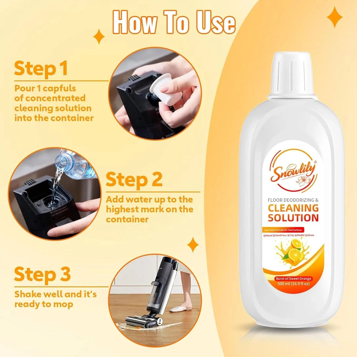 2 Pack Floor Cleaning Solution Compatible with Tineco Ifloor Series for All Robo
