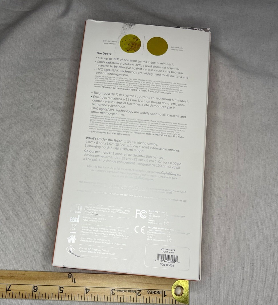 TECH Candy UV Sanitizer – New in Box Fit fab fun
