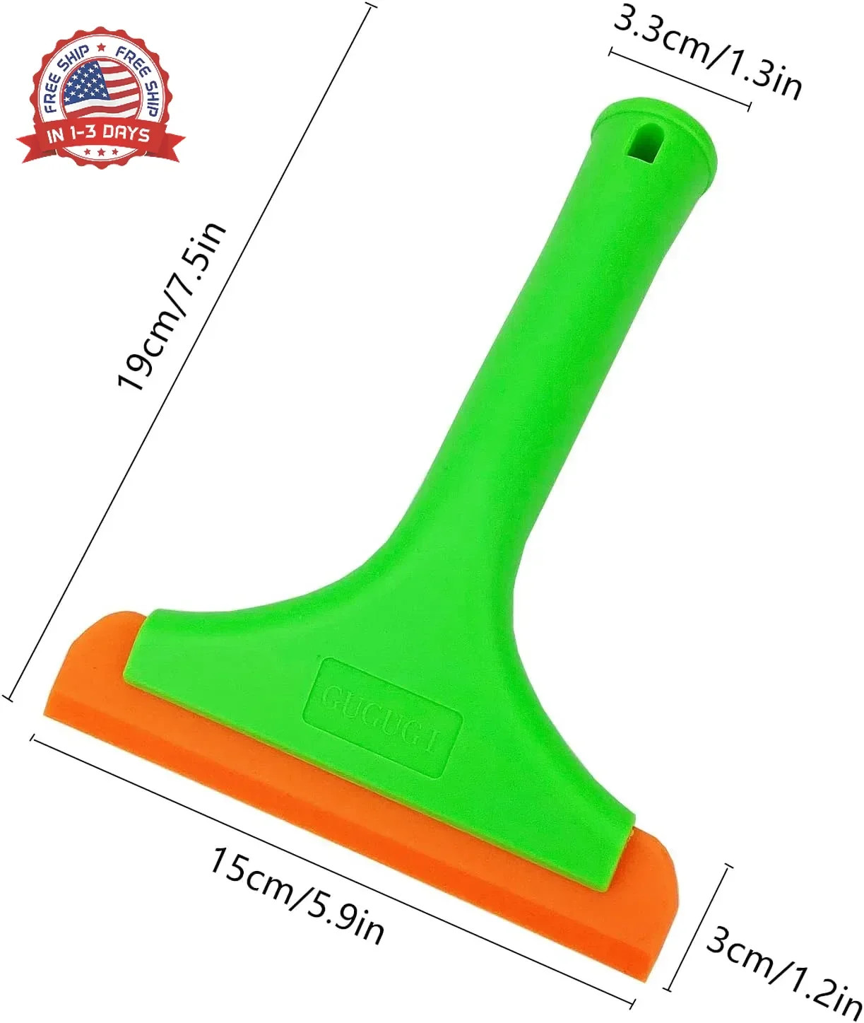 Silicone Squeegee Water Blade Wiper 5.9in 7.5in for Car Windshield Glass