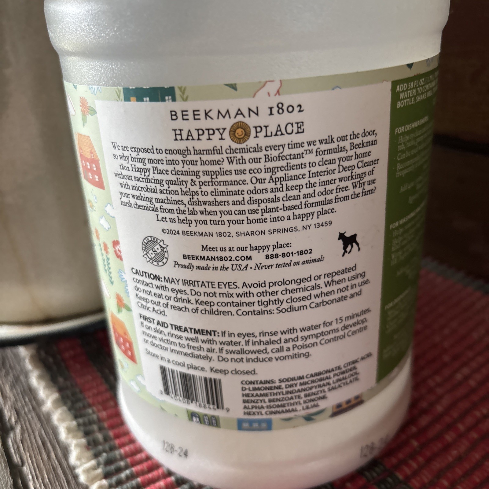 Beekman 1802 Happy Place Appliance Interior Deep Cleaner Powder Concentrate 6 oz