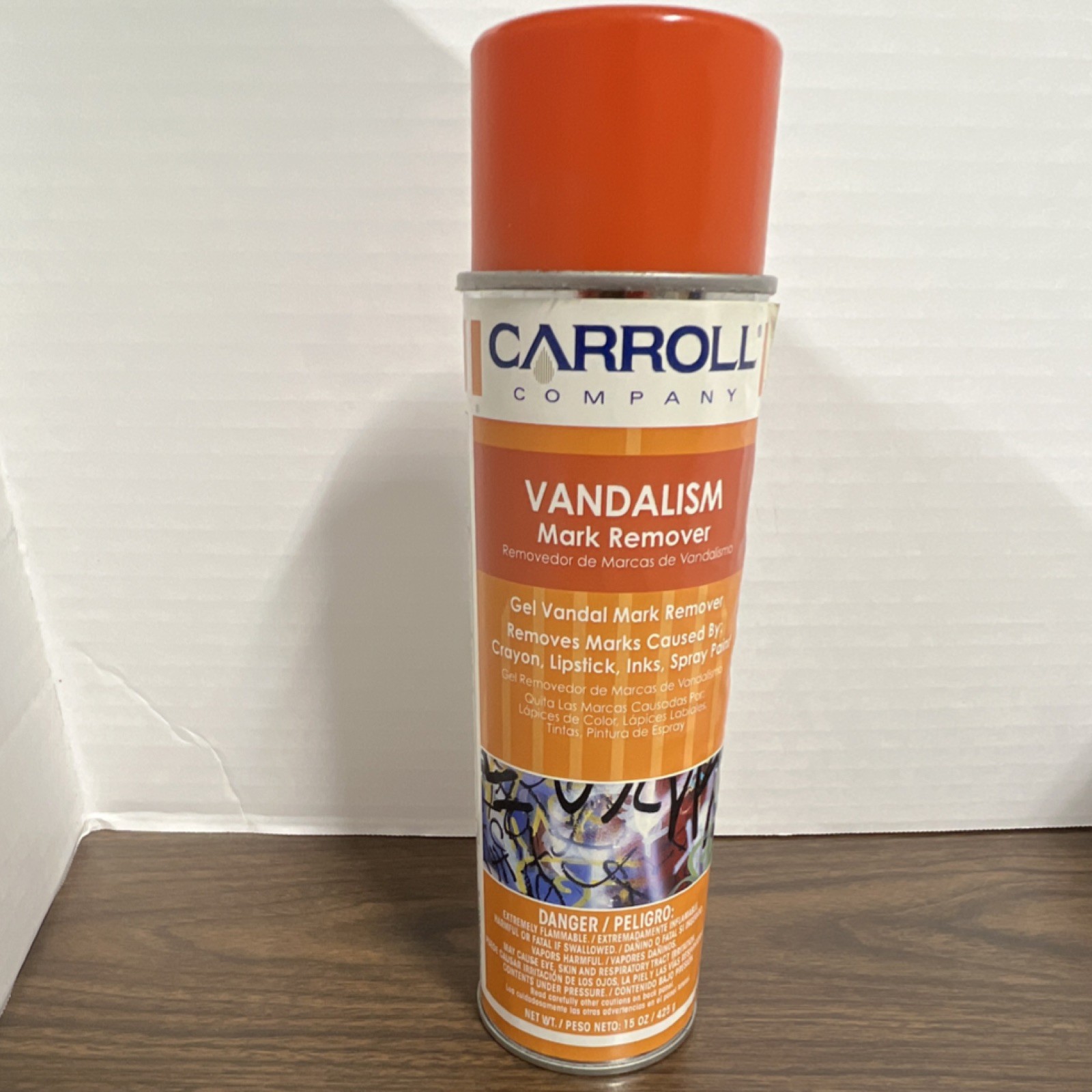 Carroll Company Vandalism Mark Remover Aerosol 15oz Crayon Ink Spray Paint