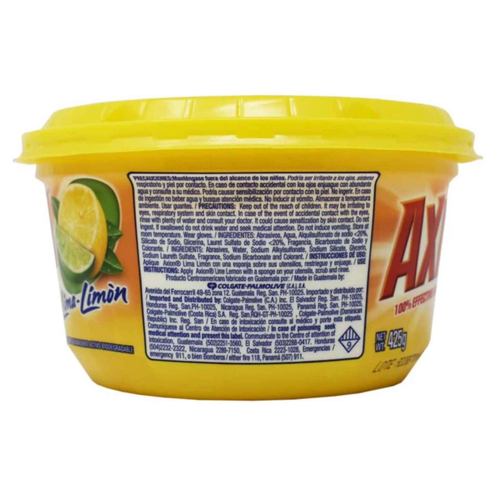 Axion Lime Lemon 100% Grease Stripper – Dishwashing Paste, 15oz. (Pack of 2)
