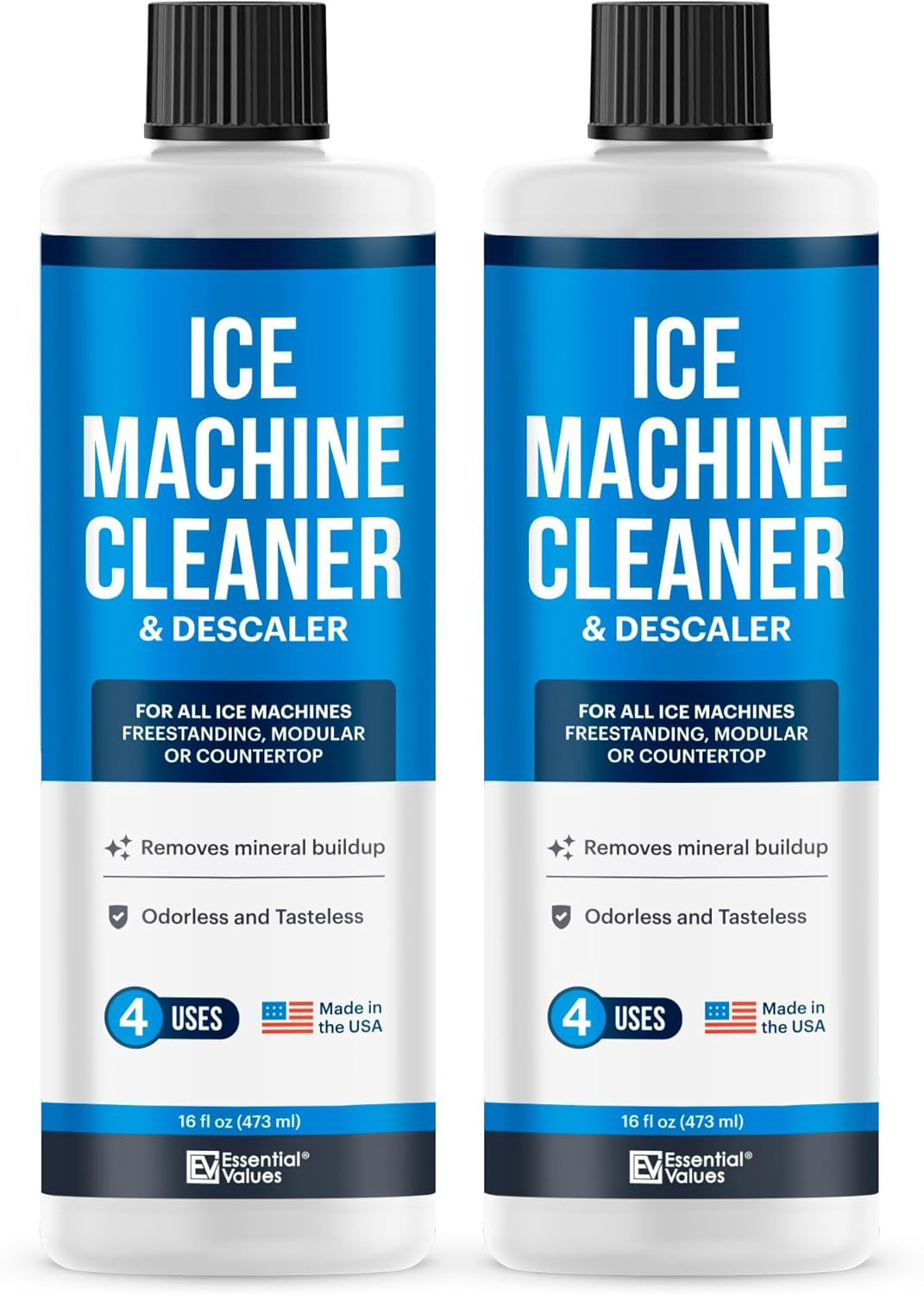 2-Pack Ice Machine Cleaner and Descaler 16 Fl Oz, Nickel Safe Descaler – Ice Mak