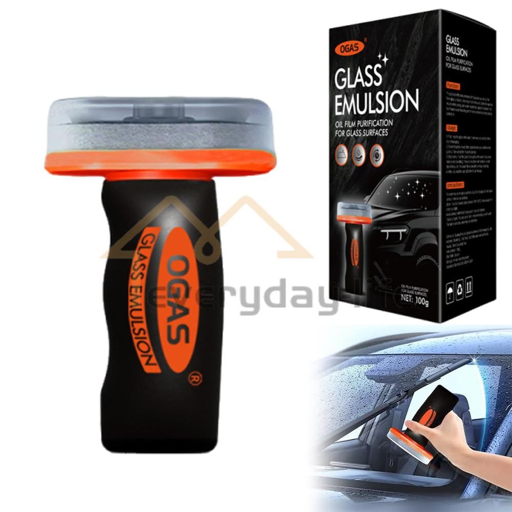 NEW 100g Car Glass Oil Film Remover – Windshield Cleaner Brush, Water Repellent