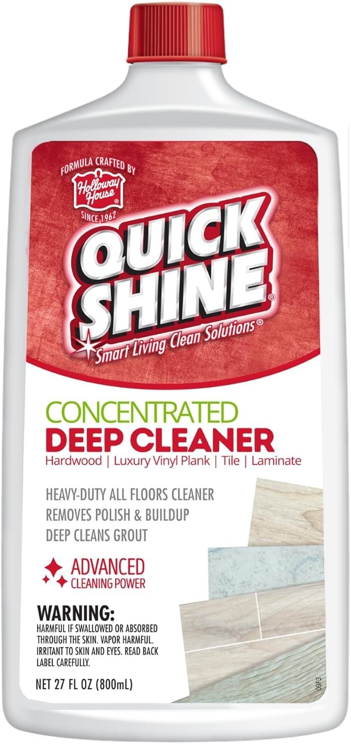 Quick Shine Multi Surface Deep Floor Cleaner and Remover 27Oz | Removes Wax Buil