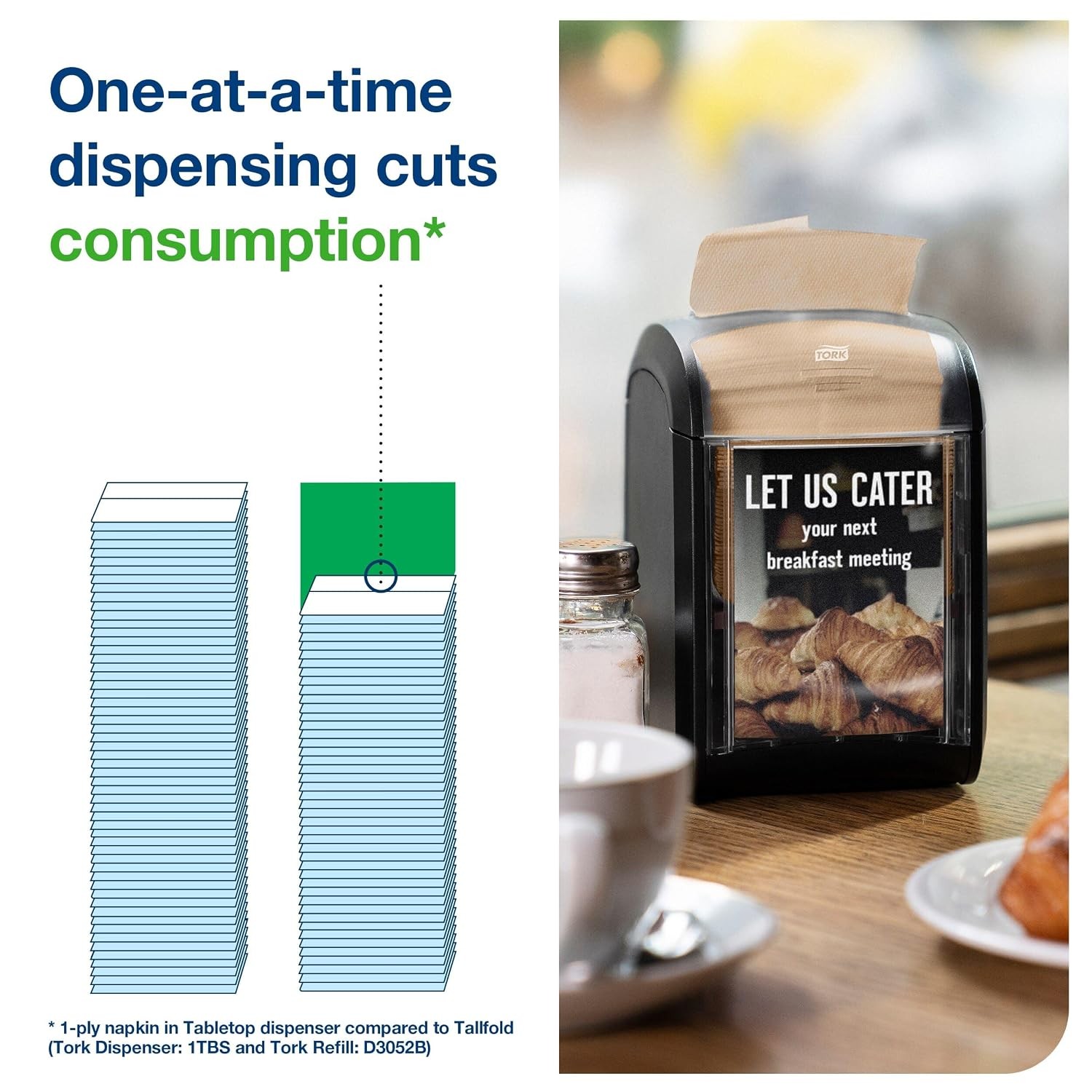 Tork Xpressnap Fit Natural Dispenser Napkin N14, C-Fold, 1 ply, 240 napkins, 4