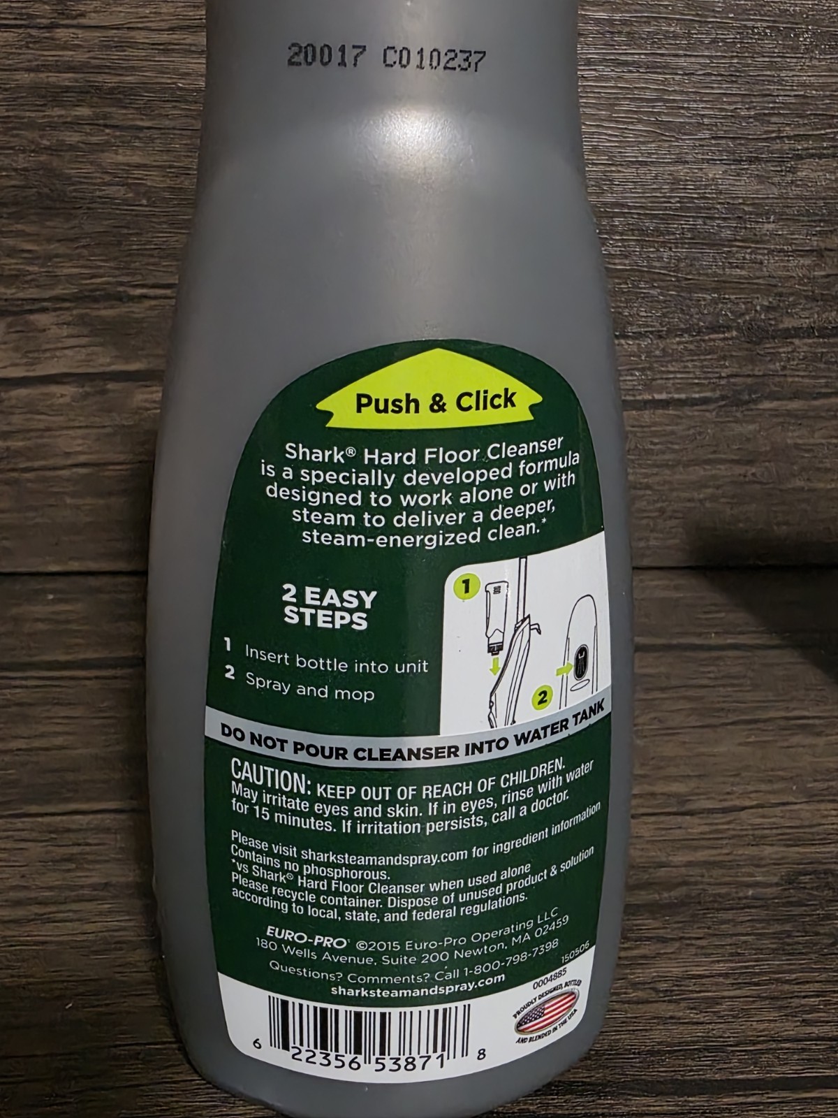 Shark Hard Floor Cleanser Multi-Floor 20oz Waterfall Fresh
