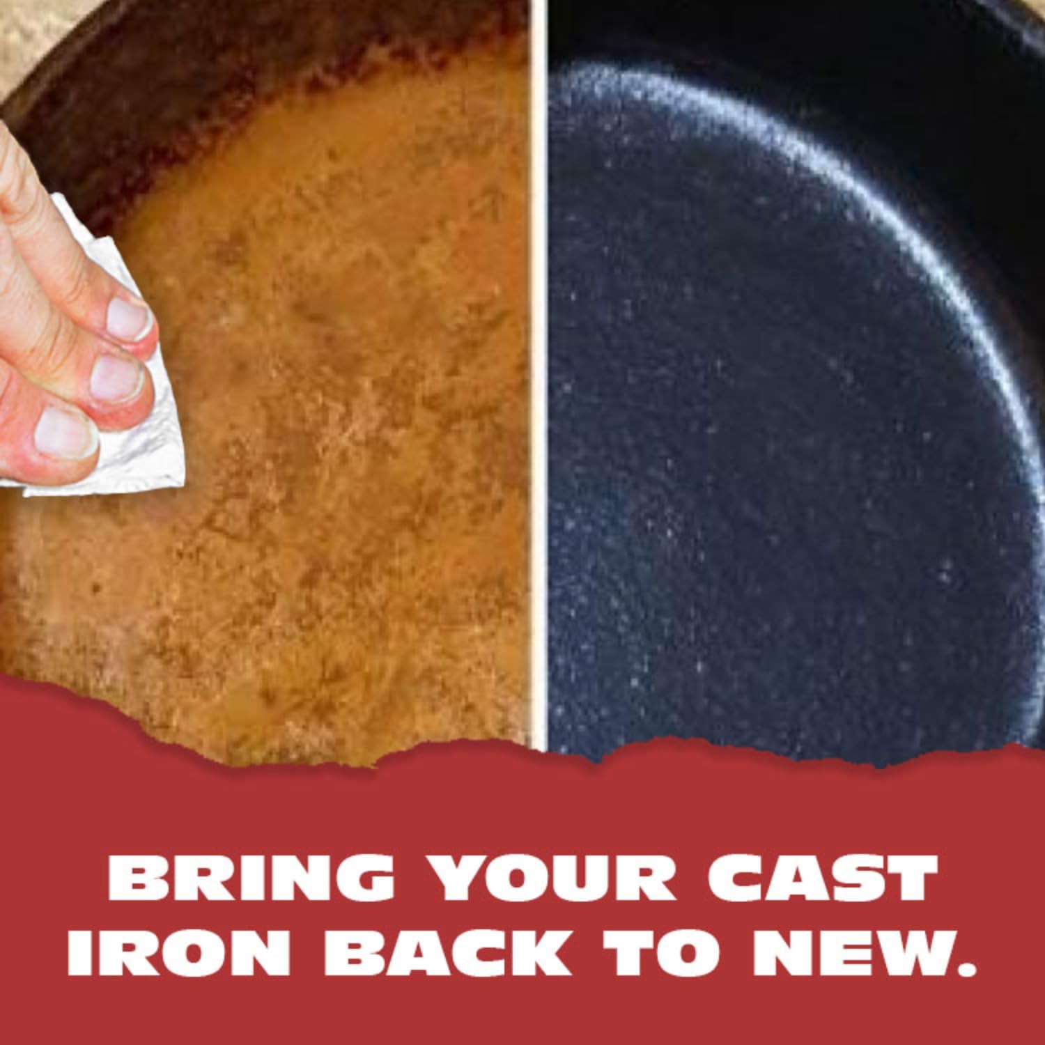 Cast Iron and Carbon Steel Seasoning Wax 1.5 Oz Restore Kitchenware (1Pack)