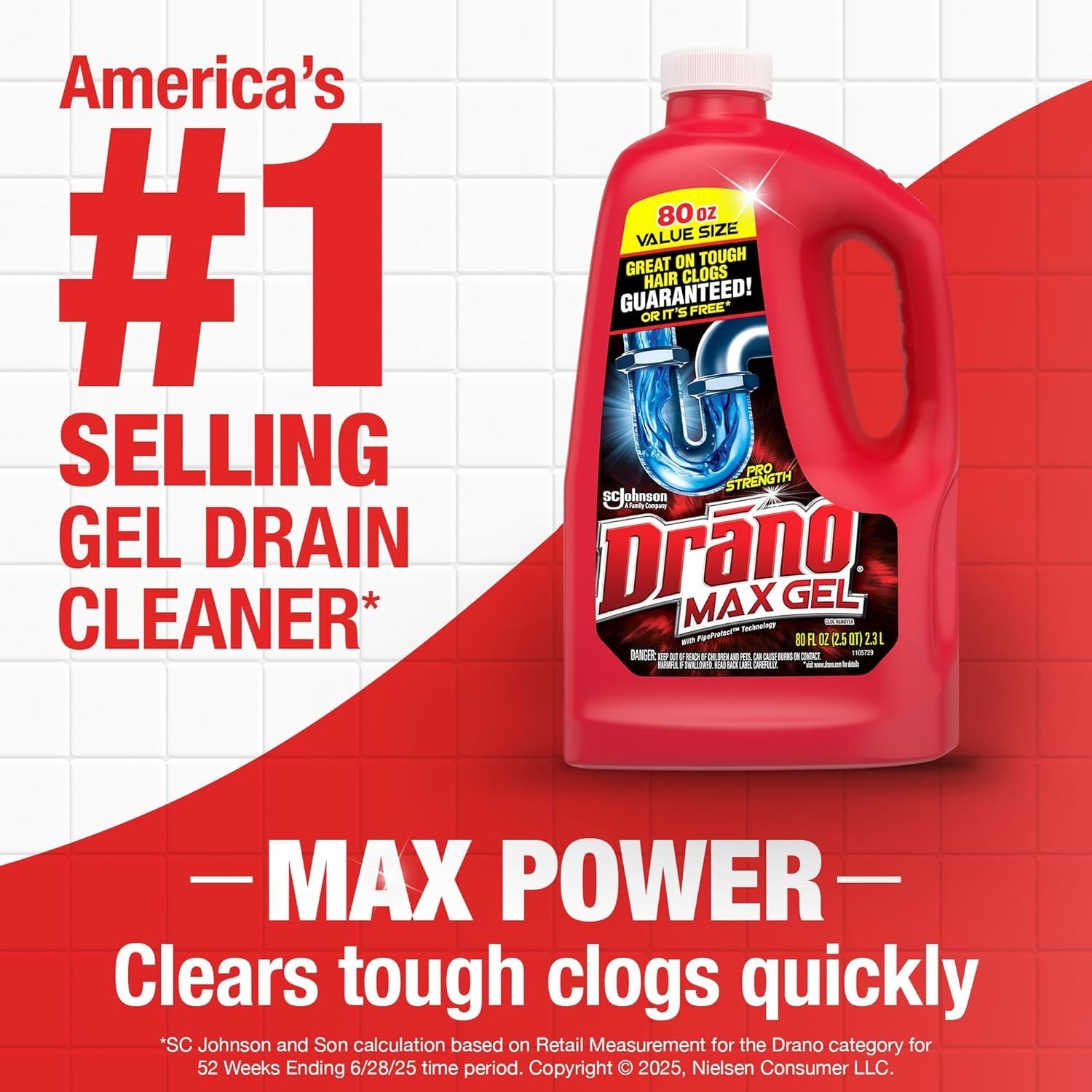 Fast Drain Remover Hot Sink Pipe Dredge Quick Foaming Cleaner 32 Oz FREE SHIPPIN