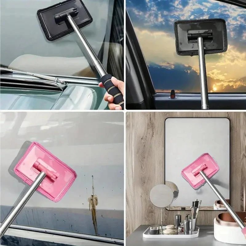1PC Automobile Windshield Defogging Brush Telescopic Glass Cleaner Dust Remover