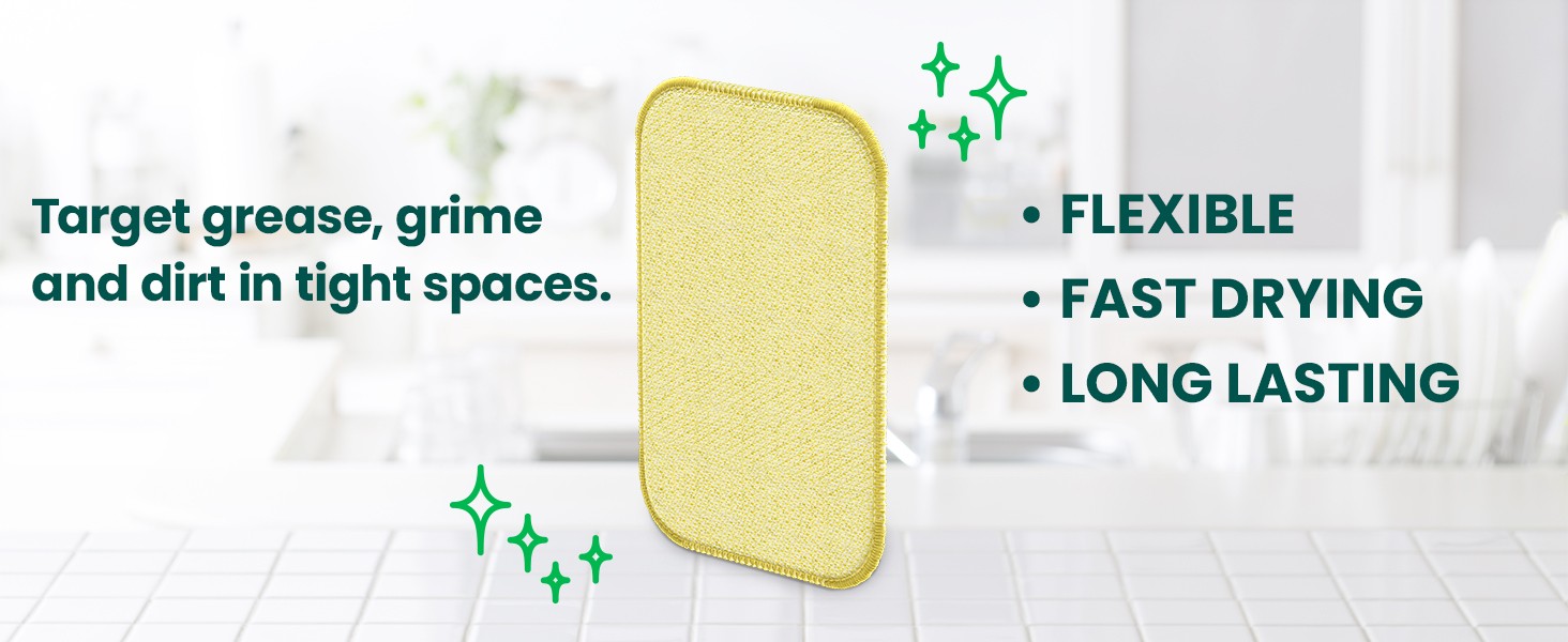 Scotch-Brite Dobie Scrub & Wipe Cloths, Sponge Cloths for Cleaning Kitchen,
