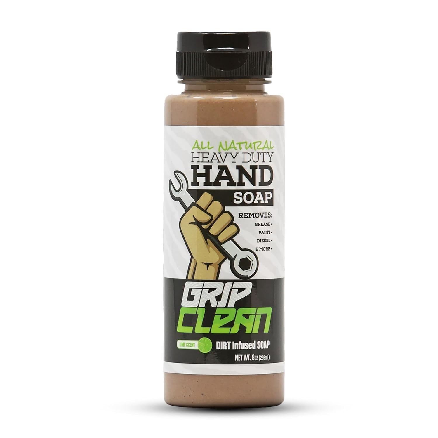 Heavy Duty Citrus Hand Cleaner – Pumice & Clay-Infused, 8 oz for Mechanics