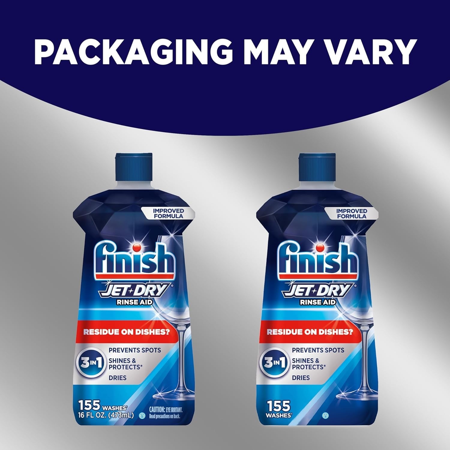 Finish Jet-Dry Rinse Aid: Prevents Spots, Dries & Shines, 155 Washes, 16 oz